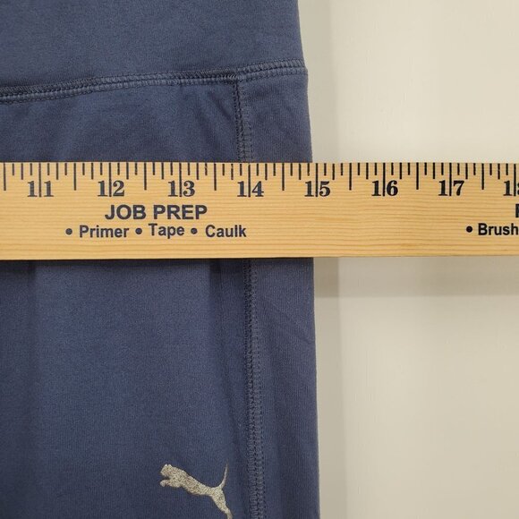 Puma Moto Compression Leggings Mid Rise Tight Mesh Solid Activewear Womens Small - Picture 7 of 12